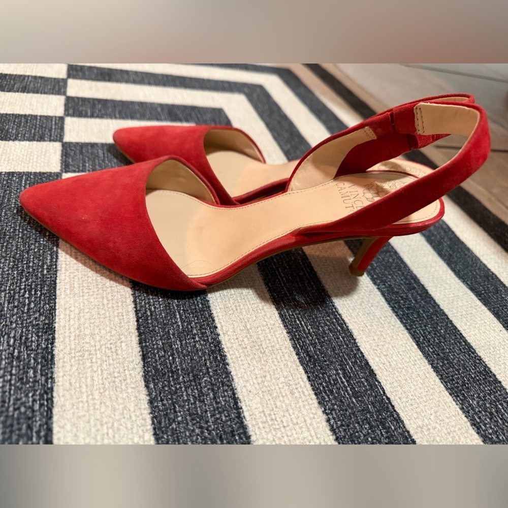 Red Vince Camuto Sling Back Heels